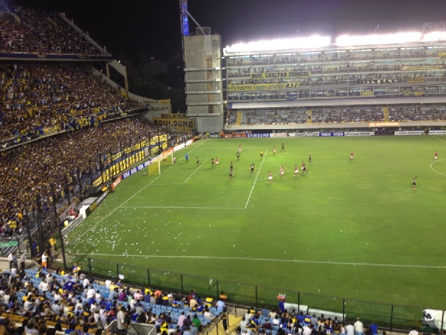 Un'immagine di Boca Jrs - Toluca (1-2) vista dalla tribuna de la Bombonera
