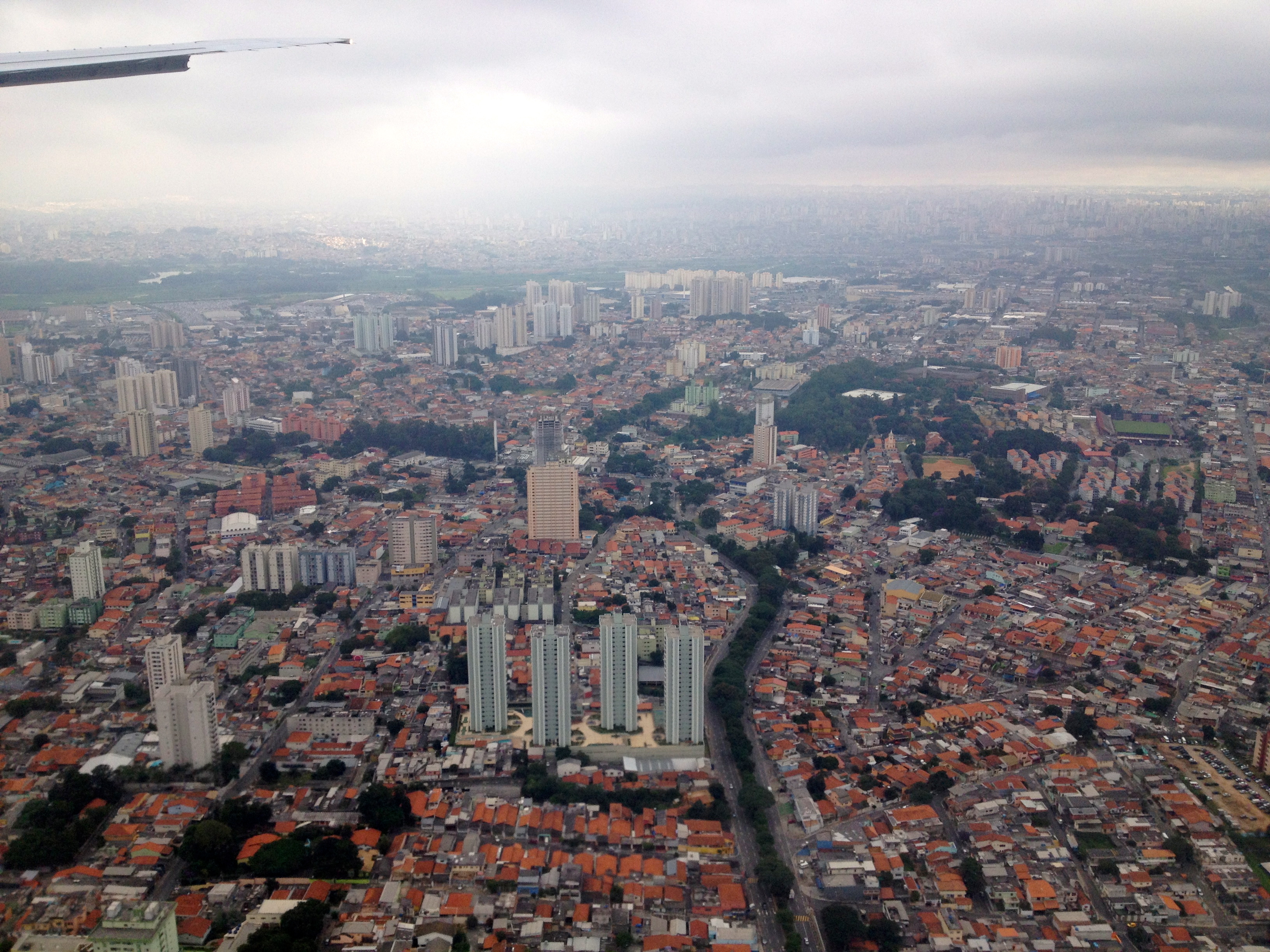 Veduta aerea di Sao Paulo.