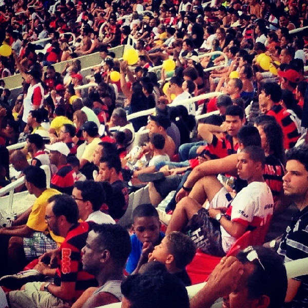 Tifosi del Flamengo allo stadio Joao Havelange 
